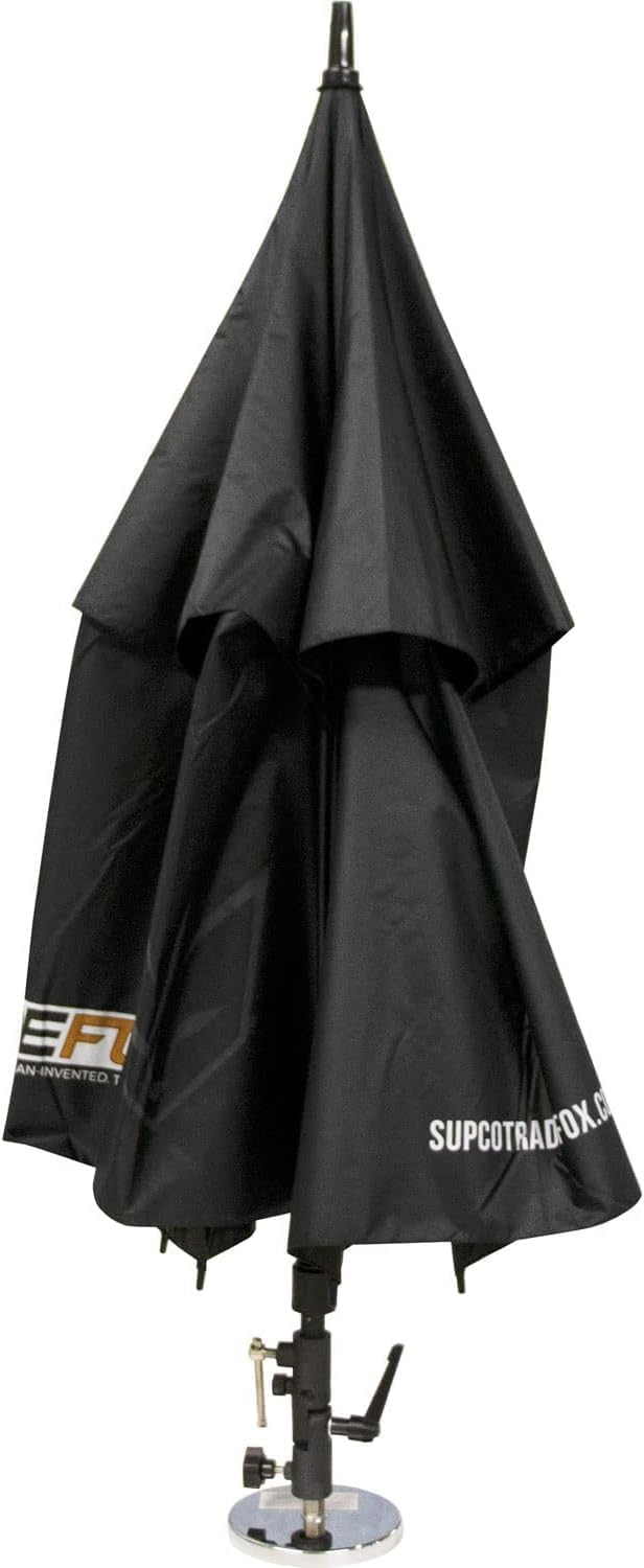 MUKIT Magnetic Umbrella, 60 Inch Wide Waterproof UV Coated, Heavy Duty Magnetic Base with Swivel Lock, Fiberglass Ribs