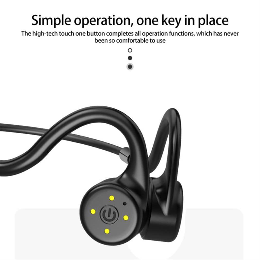 Écouteurs Bluetooth De Conduction Bluetooth, Casque De Sport sans Fil, pour La Course À Pied De Randonnée À Vélo, IPX8 Imperméable, Intégrée À La Mémoire 8G