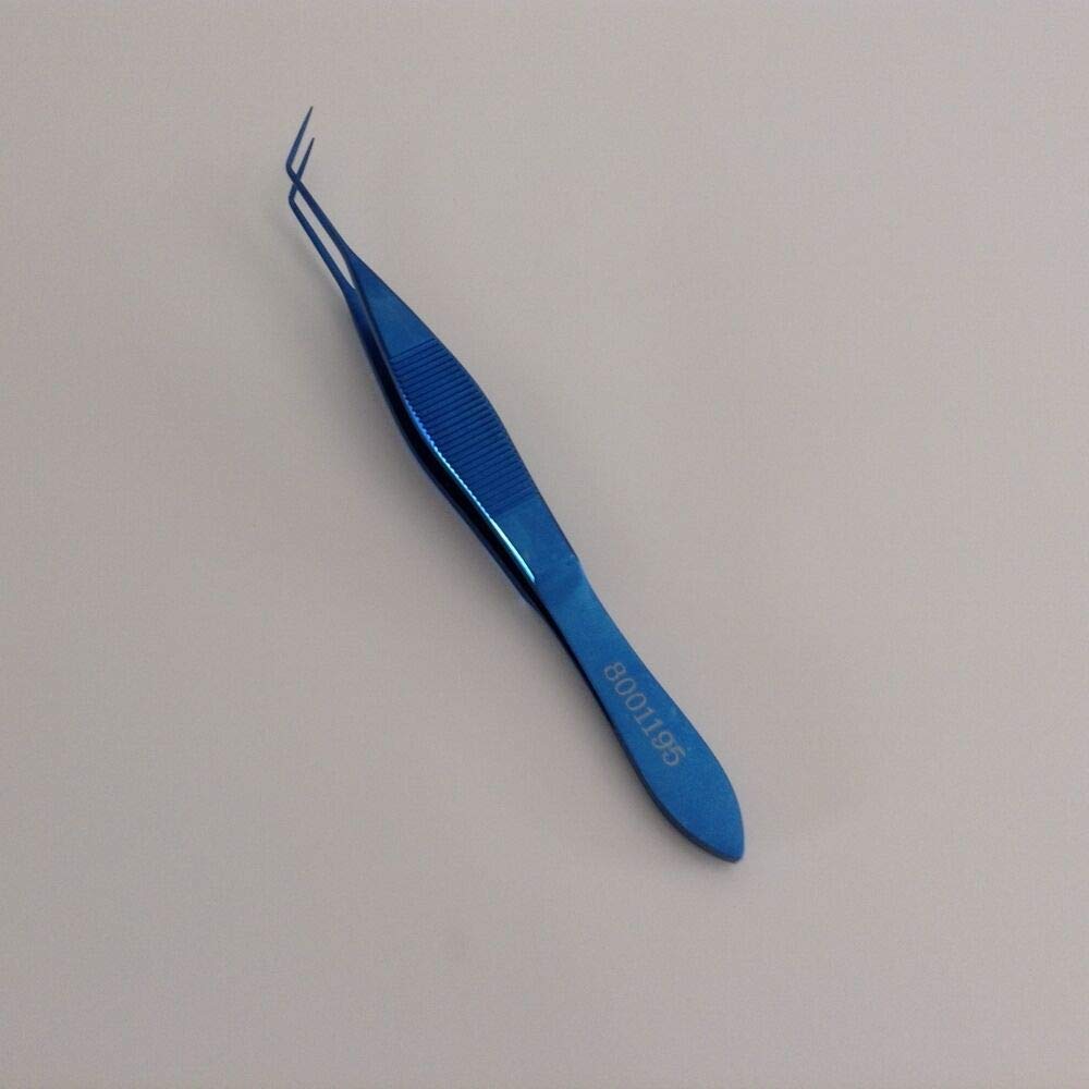 10mm Titanium Lens Forcep 102mm Long Ophthalmic Eye Instrument
