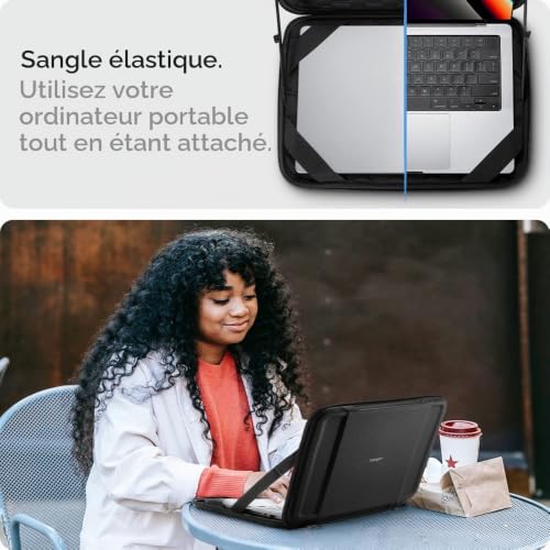 Housse Spigen Rugged Armor Pro MacBook Air 13 M5 M4 pochette ordinateur 14
