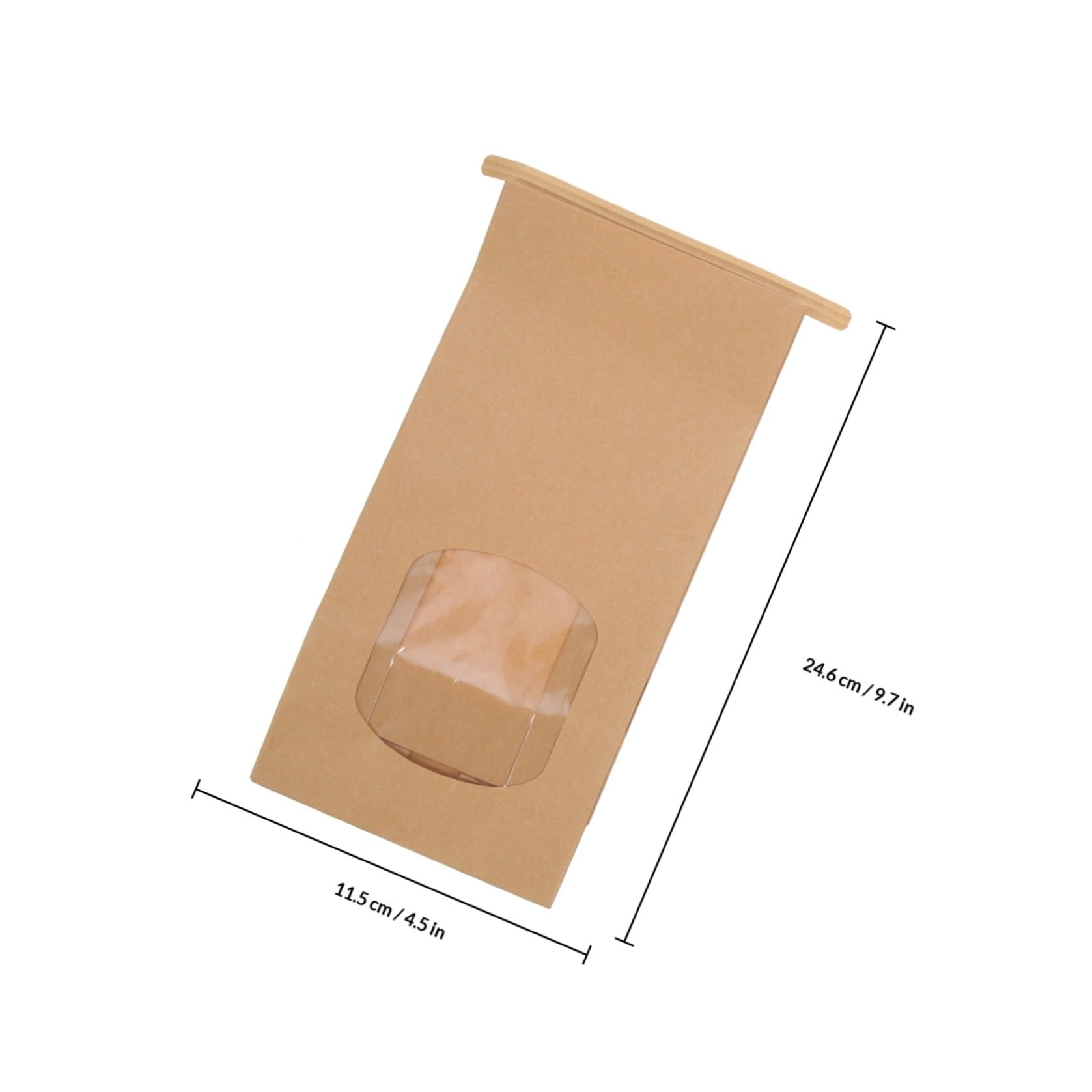 Sacchetti per Biscotti Resistenti al Grasso e Non Facili da Deformare 100 da 8oz in Carta Kraft Design Elegante e Pratico per Casa e Piccole Attività