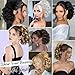QINGHUACI Ponytail Extension 10inch Curly Ponytail Extension Drawstring Ponytail for Women 80g Golden Blonde Short Ponytail Extension Synthetic Hairpiece for Daily Party #18h613