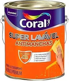 Tinta Coral Super Lavável 3,2L (Papel Picado)