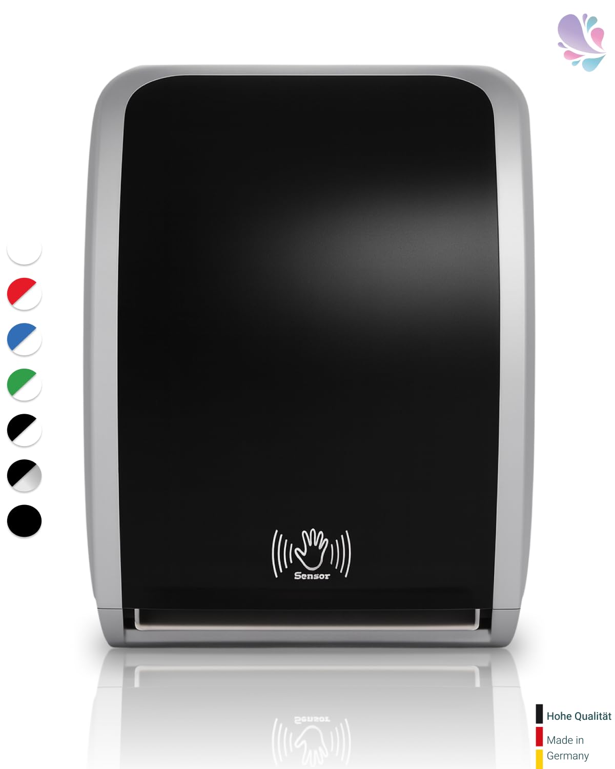 Cosmos Sensor-Handtuchrollenspender Silber-Schwarz