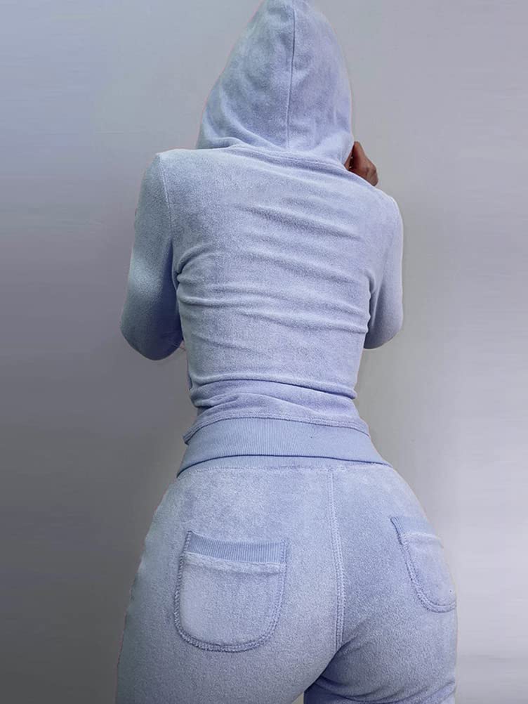 shownicer Tuta da Ginnastica Donna Tute Sportiva Completa Abbigliamento Sportiva Invernale Crop Top & Giacca Gilet & Pantaloni Completi Tute Sportiva 3 Pezzi