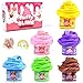 ToysButty Fluffy Slime Kit 6 Farben Pack Für Mädchen Jungen mit Kuchen Charms Duftend Putty Butter Schleim Kinder Spielzeug Selber Machen Rainbow Set
