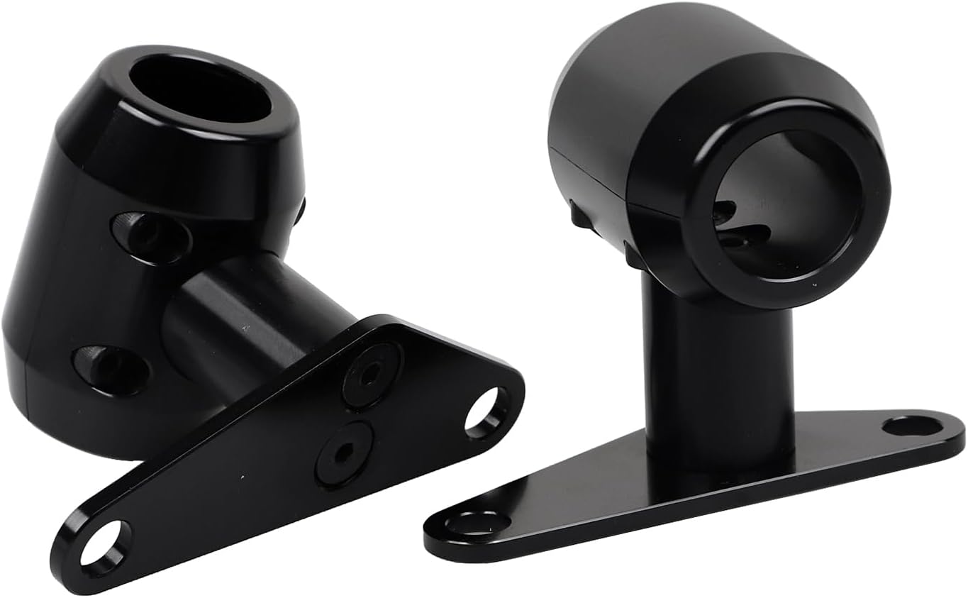 Black 0-6" DNA Springer Front End Fender Mounts Tabs Set For Harley & Choppers