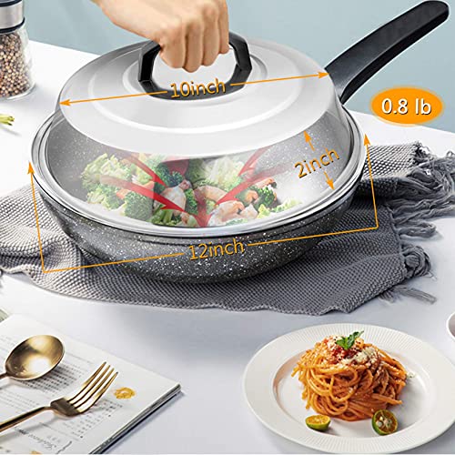 Leonyo Dome para Derretir Queso de Acero Inoxidable 12 pulg miniatura 2