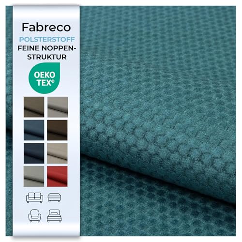 Fabreco LUMA Polsterstoff Meterware 142 cm breit, 100{3b9b60e13f6d9cf9a4db73f6a303e11b4ebd0004764d75c78d2e066f8841364a} Polyester, Gewicht 230 g/m2, feine Noppen-Struktur, Dekostoff für Vorhänge, Sofakissen, Polsterbezüge und Sitzkissen – Türkis 09 Fabreco LUMA Polsterstoff Meterware 142 cm breit, 100{3b9b60e13f6d9cf9a4db73f6a303e11b4ebd0004764d75c78d2e066f8841364a} Polyester, Gewicht 230 g/m2, feine Noppen-Struktur, Dekostoff für Vorhänge, Sofakissen, Polsterbezüge und Sitzkissen – Türkis 09