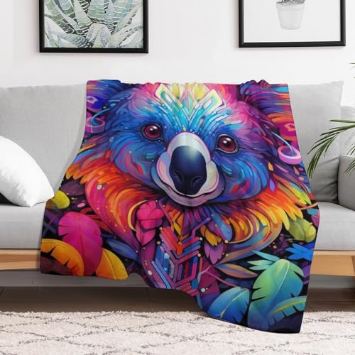 Plaid koala en polaire moelleuse pour réchauffer les nuits de bébé