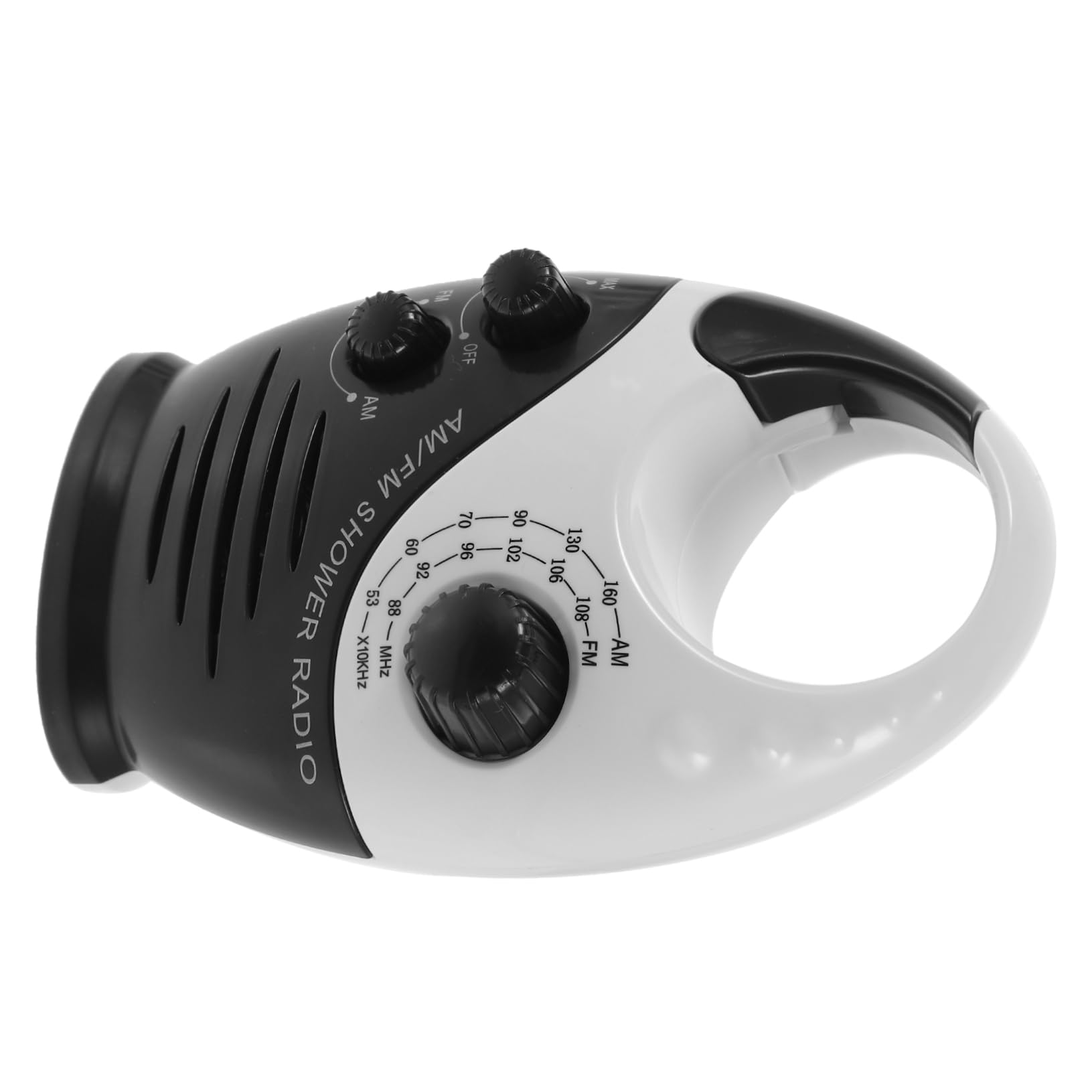 Uonlytech Wasserdichtes Duschradio Mit Tragbarem Lautsprecher Und Griff Kompaktes Mini Radio Für Badezimmer Dusche Und Outdoor Batteriebetriebenes Bad Radio Für Zuhause Und Büro