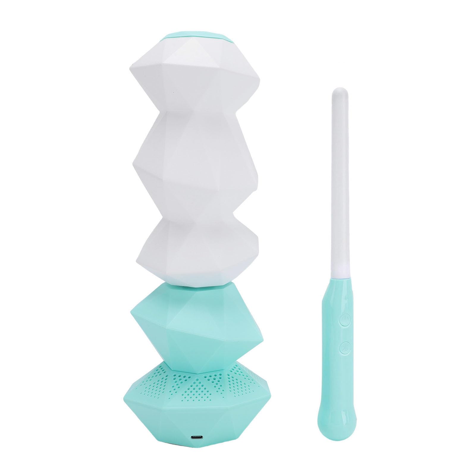 Fdit Lampe Veilleuse Musicale RGB à Changement de Couleur avec (GREEN)