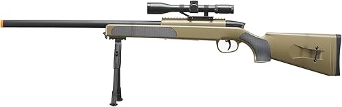 Miniatura 2 de 420 FPS Durable Polymer MK51 Bolt Action Airsoft Sniper Rifle Full Metal Bolt wScope