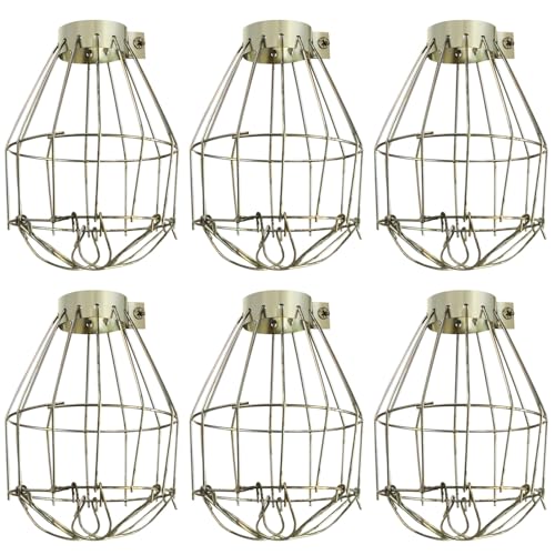 Image of 18pcs Metal Lamp Bulb Guard, Industrial Grade Adjustable, Lamp Holder, Vintage Light Cage Guard Lamp Covers, Open Style Lamp Guard for Floor Lamps,Pendant Light,Chandelie