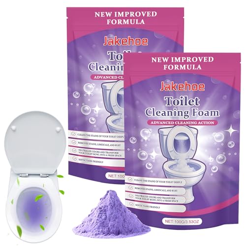 2Pcs Fizzclean WC-Reiniger Fizz Clean Toilet Cleaner Toilet Cleaning Foam Fizzclean Toilettenreiniger Insta-Action Fizz-clean Schaum Toi-let Cleaning Powder für Strahlend Saubere Toilette Ohne Aufwand