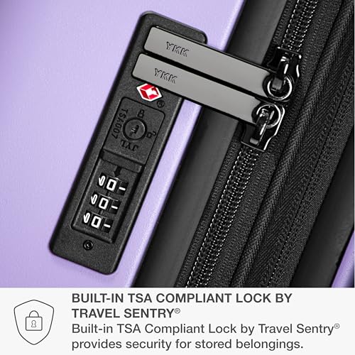 Image of Traveler's Choice Markham Hardside Expandable Luggage with Hinomoto Spinner Wheels, 30-Inch Large, Purple