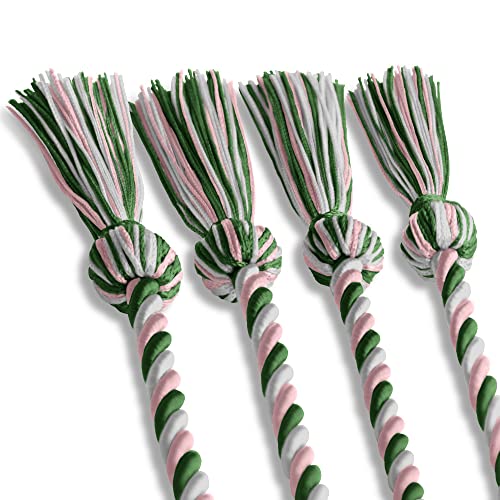 Image of Endea Graduation Double Honor Cord Three-Color (Kelly Green /Pink /White)