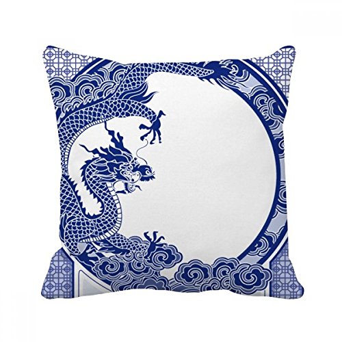Coussin fleur bleue idée cadeau originale pour décoration de maison - 2