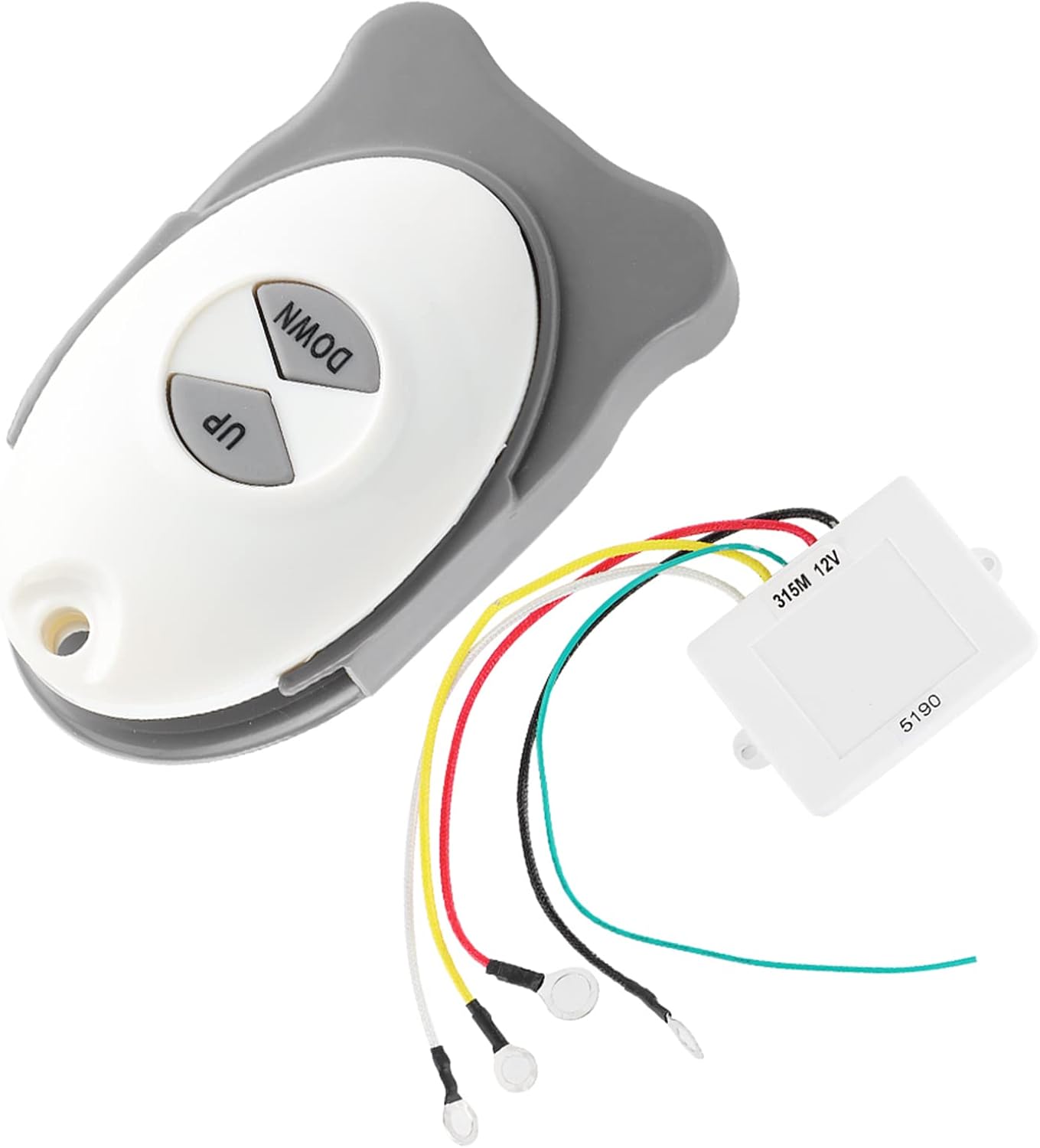 Anchor Remote Windlass Switch, 12V Anchor Remote Windlass Wireless Switch Receiver Waterproof Sail Trim Controller Marine Boat Accessory