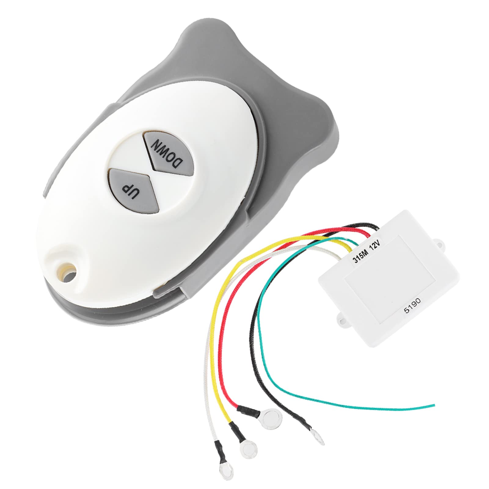Ricevitore Interruttore Wireless per Salpa Ancora Impermeabile 12V per Telecomando per Assetto di Barche Marine, Materiale ABS