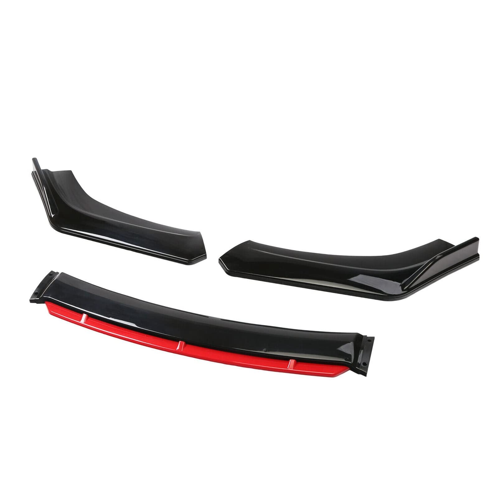 Guardabarros laterales para coche, 4 piezas Kit Splitter Spoiler Difusor Protector para Parachoques Delantero Universal, Kit de carrocería para coche, Spoiler Difusor Protector
