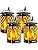 TomCare Solar Lights Upgraded Solar Lantern Flickering Flame Outdoor Hanging Lantern Decorative Lighting Solar Powered Waterproof LED Flame Umbrella Lights for Patio Garden Deck Yard, 4 Pack