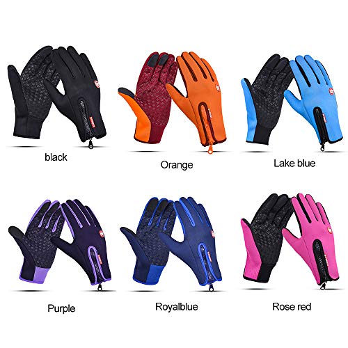 PAPAPI de inverno ao ar livre quente antiderrapante de tela de toque para bicicleta de esporte