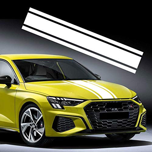 Leasinder Hood Stripe Sticker White