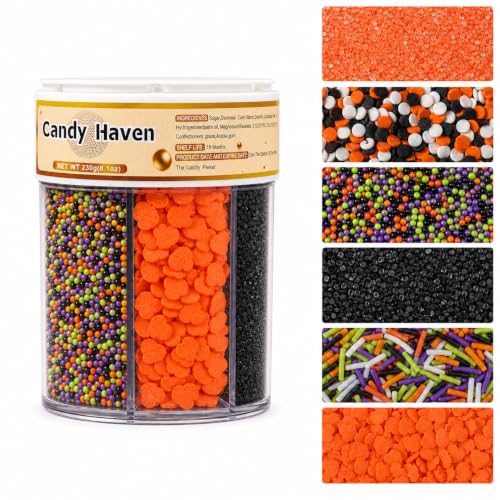 Image of Sprinkles for Cake Decorating Edible Pearls 10.8oz Halloween Sprinkles Mix