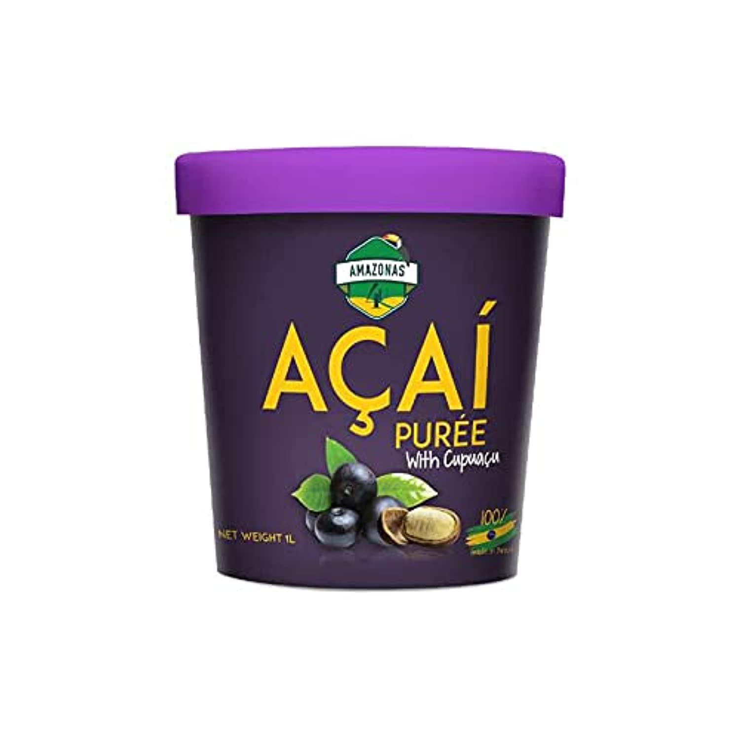 AMAZONAS4U Frozen Acai Puree with Cupuacu (1L)