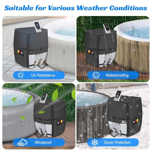Housse de protection pour pompe de spa avec fermeture éclair - 5