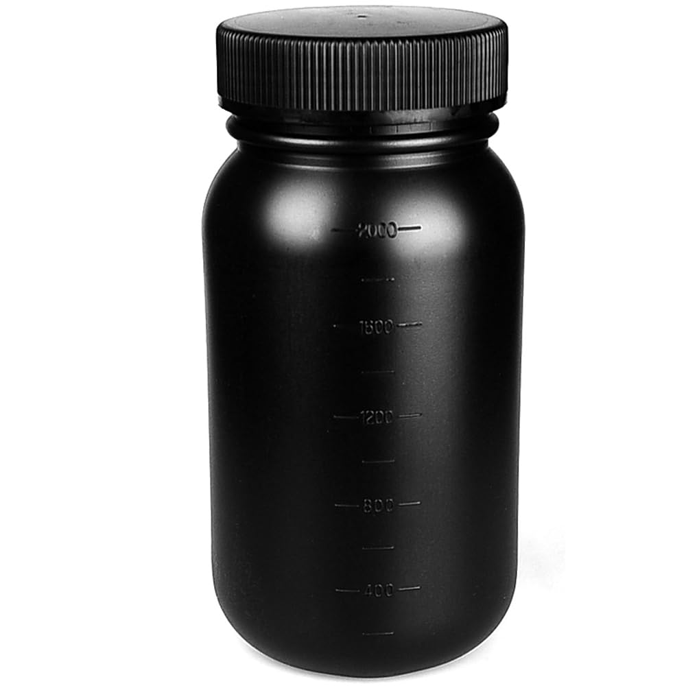 Botellas de muestra de plástico reutilizables for laboratorio: 8,5 onzas, almacenamiento de reactivos graduados, opciones de calibre pequeño y grande(Big Caliber - 2000mL)