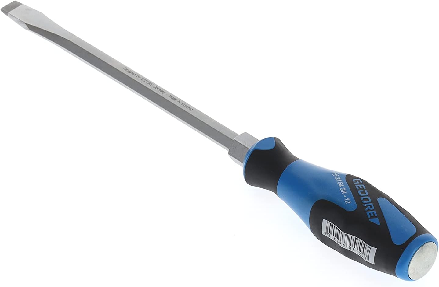 GEDORE Screwdriver slotted with striking cap, Screwdriver, 3-component handle, length 320 mm, Tool, 2154SK 12 - Image 3