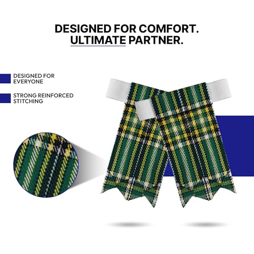 Image of Scottish Tartan Kilt Flashes with Elastic Adjusters