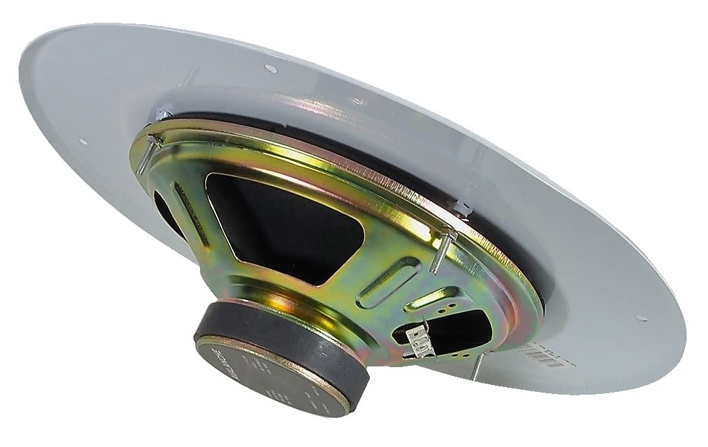 【中古】8 Ohm Ceiling Speaker w/ Volume Commercial 8 inches Ceiling Speaker with White Grill 8 Ohm Speaker