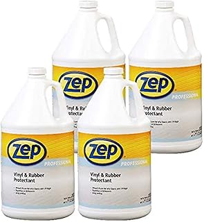 Zep Professional Vinyl and Rubber Protectant - 1 Gallon (Case of 4)- 1041479 - Resist the Effects of Harmful Ozone and UV Rays, For Boat, Seats, Upholstery