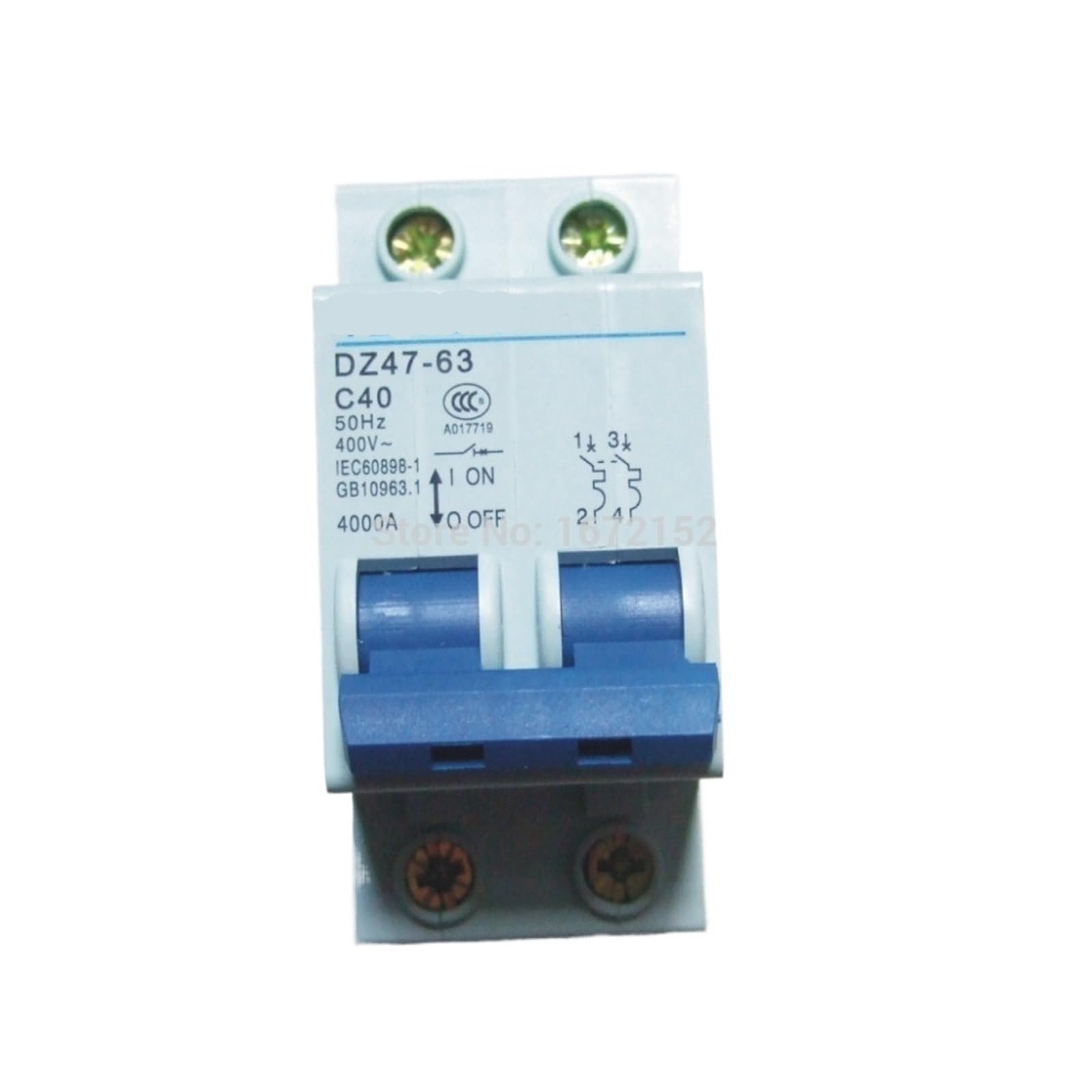 Disjoncteur miniature AC 2P 40A pour éviter les pannes de surcharge sur climatiseur