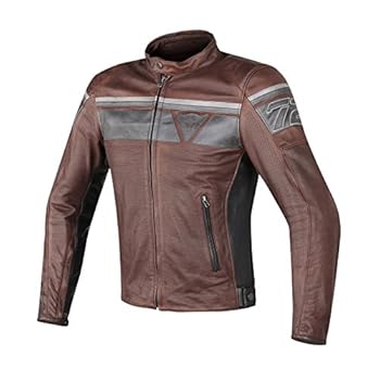 Dainese: BLACKJACK Perforated Leather Jacket Black/Red 52(XL