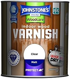 Johnstone's Woodcare Indoor Wood Varnish - Clear 250ml