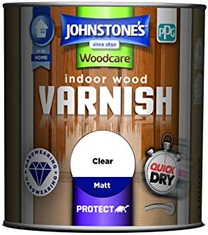 Johnstone's Woodcare Indoor Wood Varnish - Clear 250ml