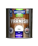Johnstone's Woodcare Indoor Wood Varnish - Clear 250ml
