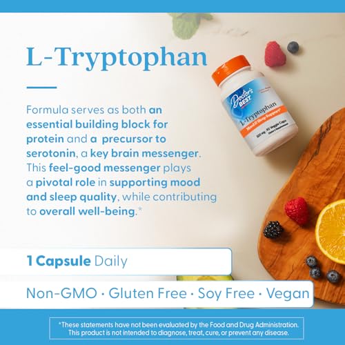 Doctor's Best L-Tryptophan Veg Capsules