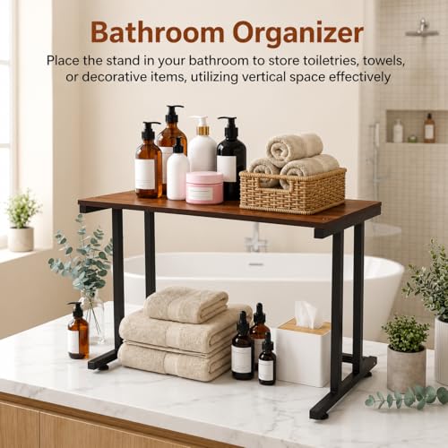 Image of Multi-Purpose Microwave Stand,Kitchen Rack,Oven Rack Counter Shelf,Space Saving Organizer, Two Layers Counter Top Organizer for Printers on Desk, Microwave Shelf Stand (I Section Stand)