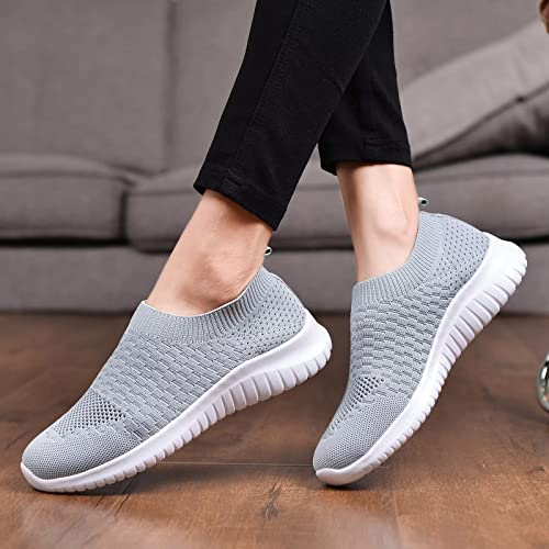 TIOSEBON Women's Athletic Walking Shoes Slip On Casual Mesh-Comfortable Tennis Workout Sneakers - Image 5