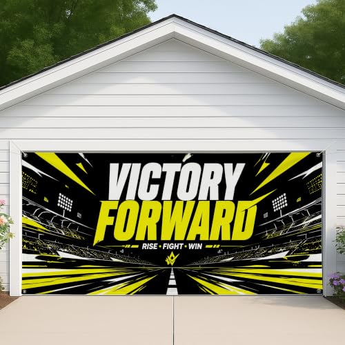 Cubierta para puerta de garaje Victory Forward lona deportiva para proteger y decorar 6