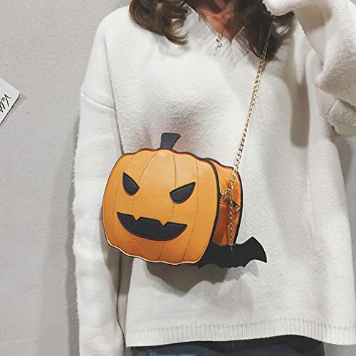 Halloween Pumpkin Crossbody Bag Novelty Devil Shoulder Bag Goth Purse Halloween Pumpkin Purse Crossbody Shoulder Handbag3