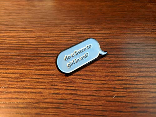 Do You Listen To Girl in Red Code Lesbian Speech Bubble Soft Enamel Pin4