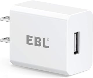 EBL USB Wall Charger, 5V 2.1A USB Charger for EBL Charger Power Supplies, Compatible with Phones, iPad, Tablets and More, White
