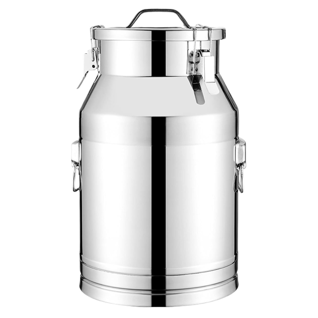 SaryEdge Milk Churn Pot Stainless Steel Milk Can Heavy Duty Jug Bucket Pail Bottle Sealed Transport Tank Canister Dairy Pot,Silver-40 * 54cm,Silver-40 * 54cm