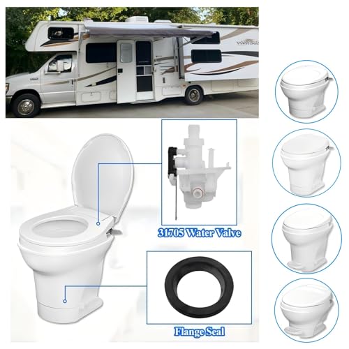 Image of Replacement RV Toilet Parts 31705 RV Toilet Water Valve Kit fits All Aqua Magic V High /Low Models Such as 31688 31687 31683